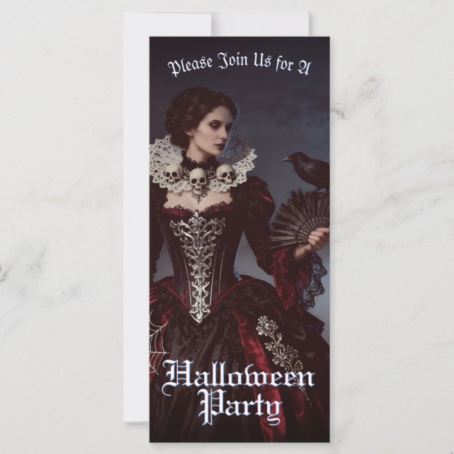 Carte Reine gothique dans le cimetière Lune (Devant)