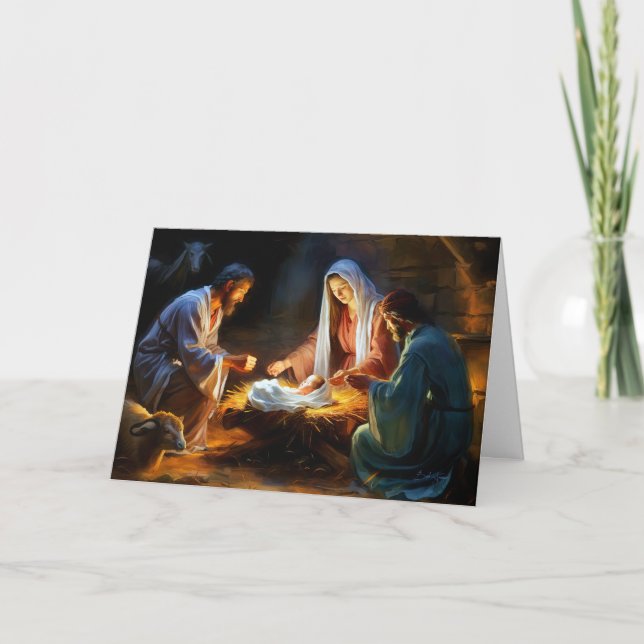 Carte Réjouissez-vous dans le miracle de Noël (Devant)