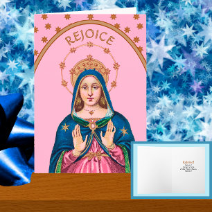 Carte Réjouissez-vous ! (Latin : Gaudete !) Torse supéri