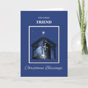 Carte Relation personnalisée Ami Bénédictions de Noël