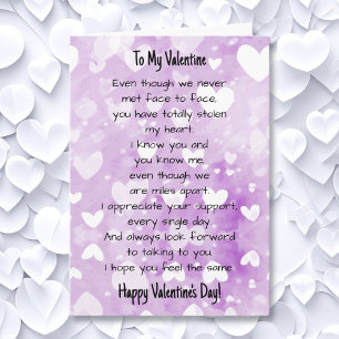 Carte Relation romantique en ligne Saint-Valentin