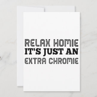 Carte relaxer homie c'est juste un hipster chromie suppl