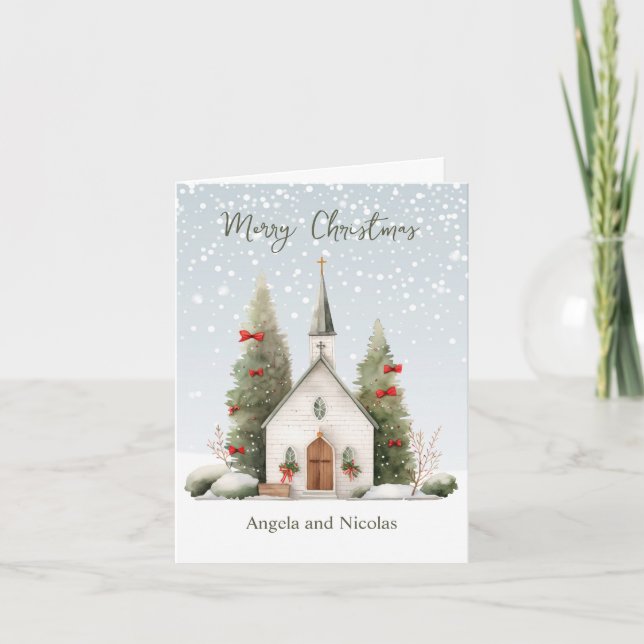 Carte religieuse de l'église de Noël (Devant)