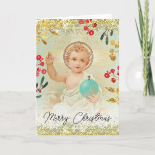 Carte religieuse de Noël de Baby Jesus
