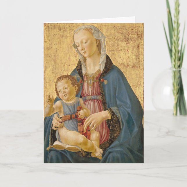 Carte Religieuse De Noël Mère Et Enfant (Devant)
