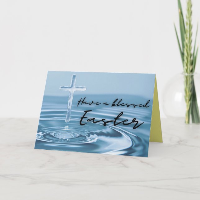 Carte religieuse de Pâques (Devant)