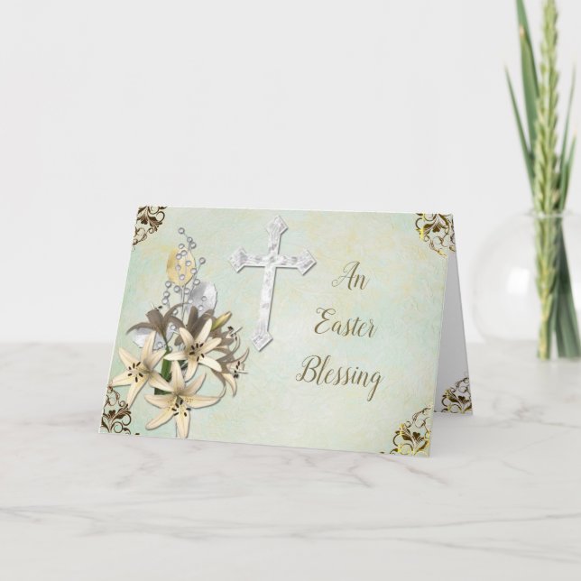 Carte religieuse de Pâques (Devant)