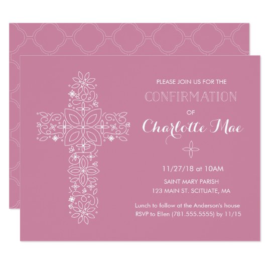 Carte Religieuse D Invitation De La Confirmation Zazzle Ca Carte Religieuse D Invitation De La Confirmation Zazzle Ca