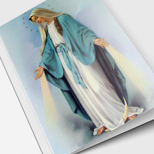 Carte Religieux Catholique Radiant Marie Sympathy Funéra