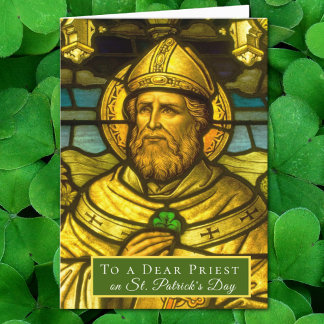 Carte Religieux catholique St. Patrick's Day Shamrock