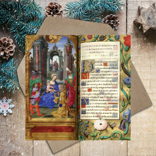 Carte Religieux chrétienne Noël Nativité Renaissance