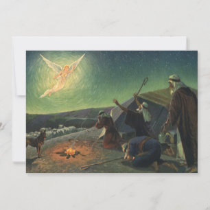 Carte Religion vintage, Annonciation aux bergers