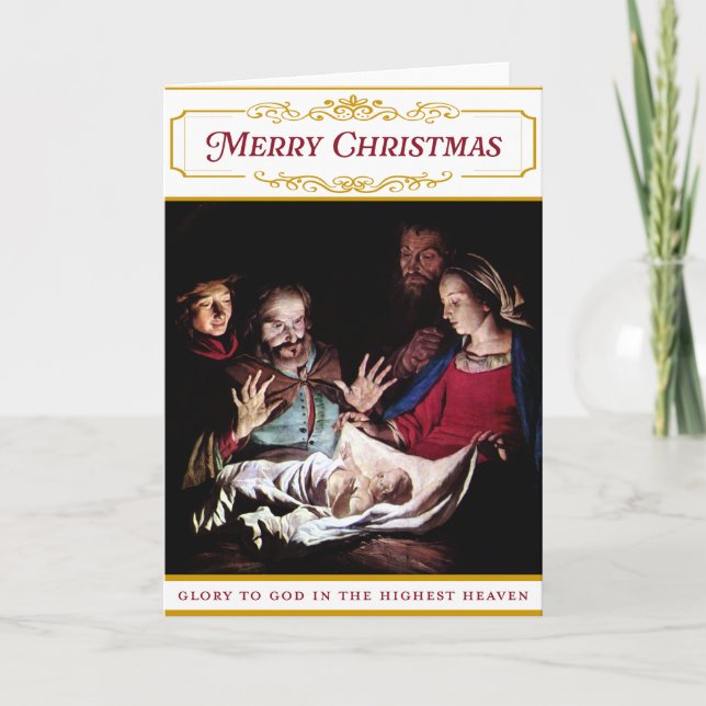 Carte Religious Themed Nativty (Devant)