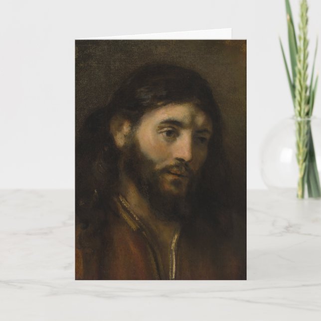 Carte Rembrandt Chef du Christ CC0924 Portraits de Jésus (Devant)