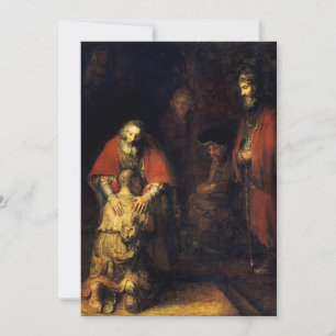 Carte Rembrandt - Le retour du fils prodigue