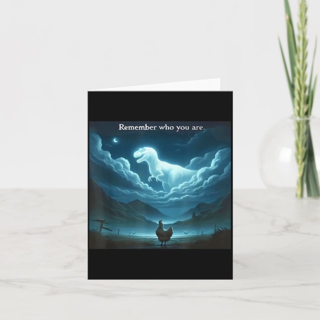 Carte Remember Who You Are Chicken  (Devant)