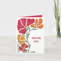 Remerciement de mariage floral nouveau vif
