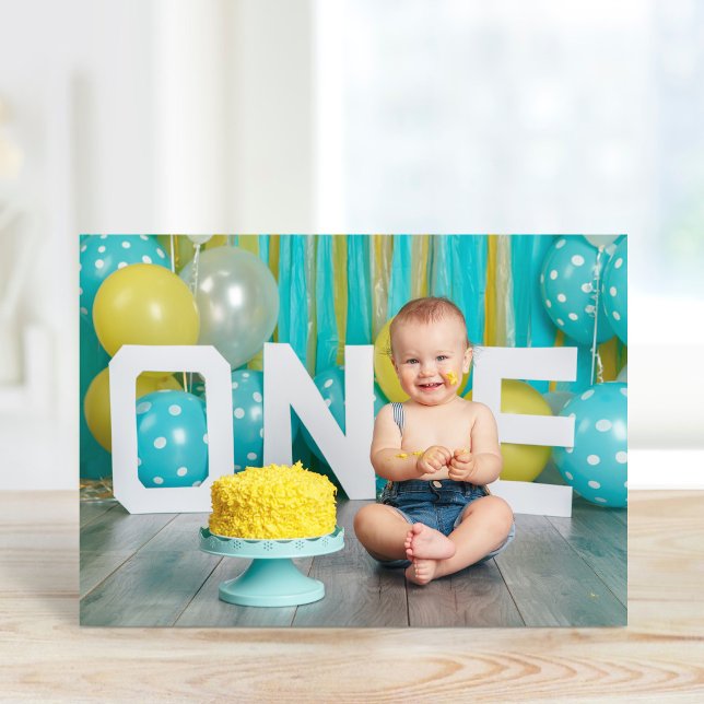 Carte Remerciement personnalisé pour photo d'anniversair (Créateur téléchargé)
