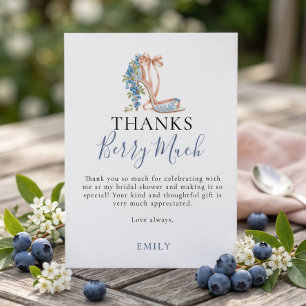 Carte Remerciement pour Baby Shower de Myrtille