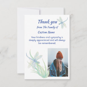 Carte Remerciement Sympathie Libellule Art