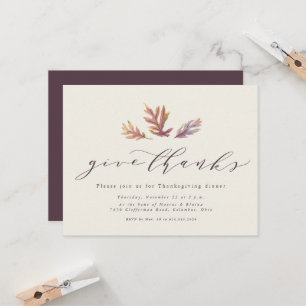 Carte Remerciez Thanksgiving