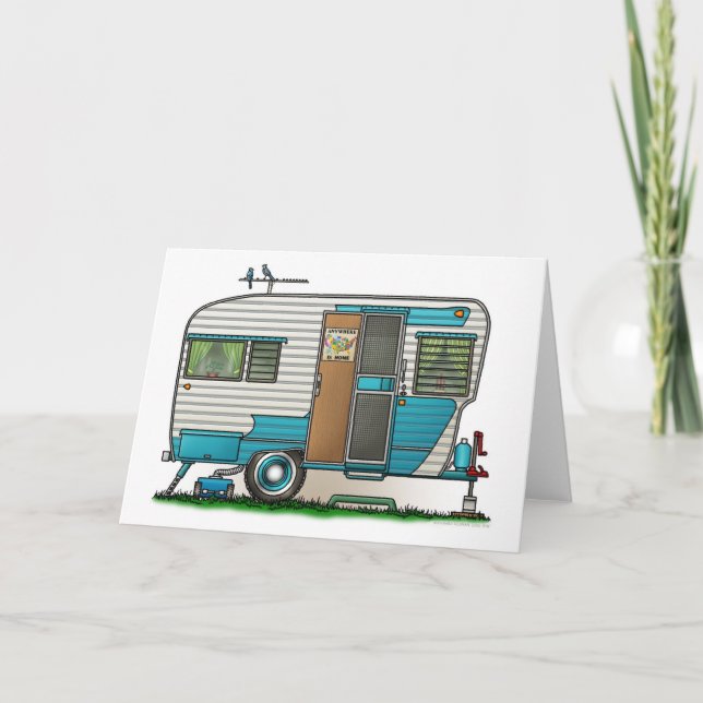 Carte Remorque de campeur de luxe (Devant)