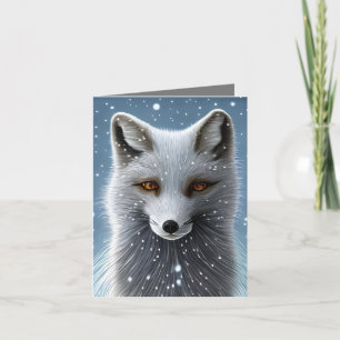 Carte Renard arctique sauvage