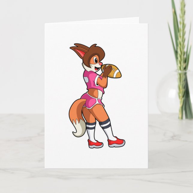 Carte Renard au Football Sportif (Devant)