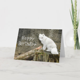 Carte Renard blanc arctique