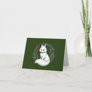 Carte renard de Noël