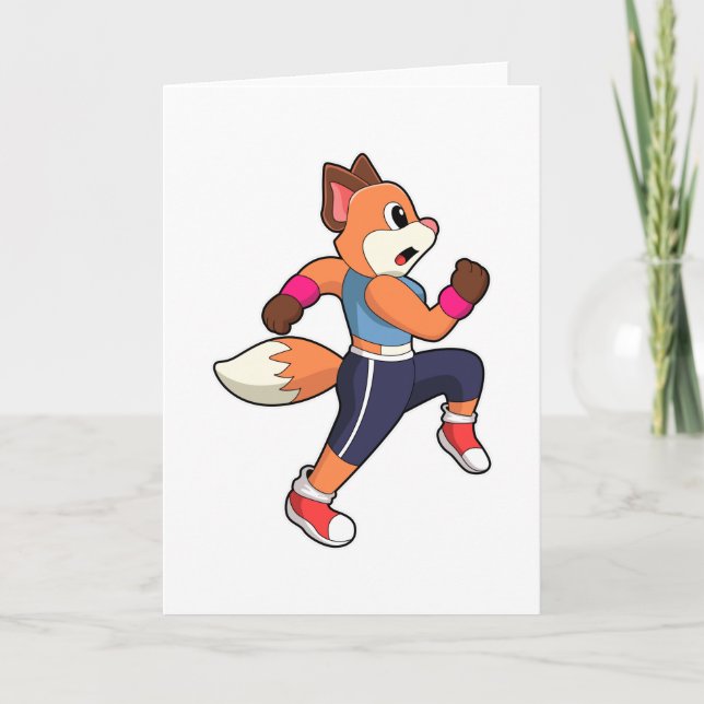 Carte Renard en course (Devant)