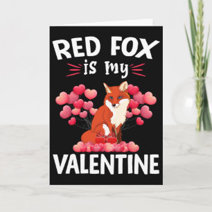Carte Renard Rouge Est Mon Valentin Joyuse Saint-Valenti