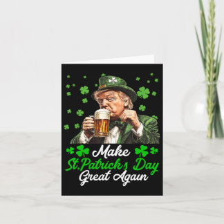 Carte Rendez la Saint-Patrick Grande Encore Drapeau État