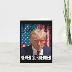 Carte Rendez-vous Trump Mug Shot 2024 Président américai
