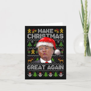 Carte Rendre Noël grand à nouveau Noël Noël amusant Trum