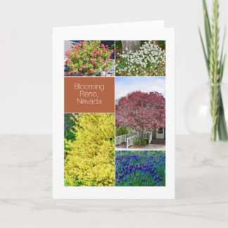 Carte Reno en fleurs, Nevada, photos de fleurs