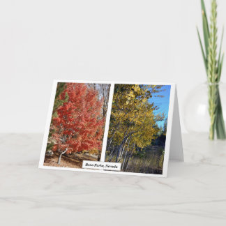 Carte Reno Parcs en Automne, Nevada, Photographie J.Halk