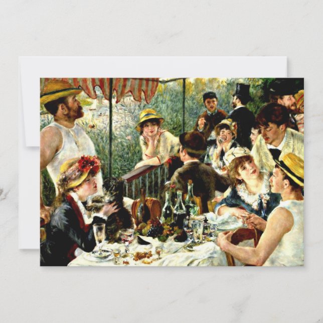 Carte Renoir - Déjeuner de la fête nautique (Devant)