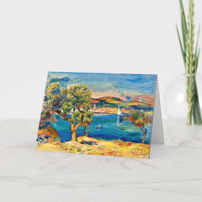 Carte Renoir - L'Estaque, peinture de paysage d'art (Devant)