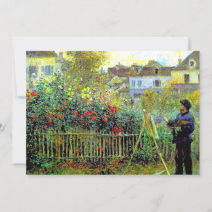 Carte Renoir - Monet Peinture dans son jardin,