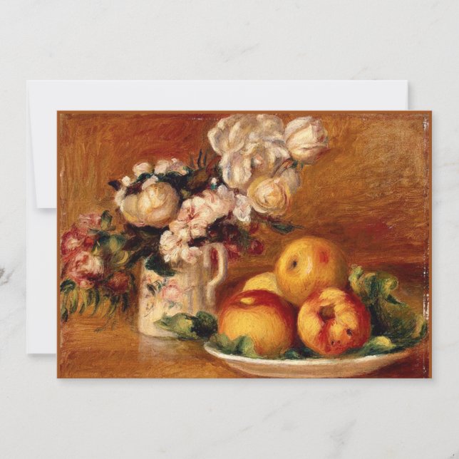 Carte Renoir - Pommes et Fleurs (Devant)