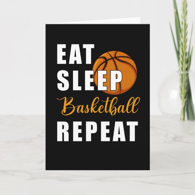 Carte Répéter le basketball du sommeil (Devant)