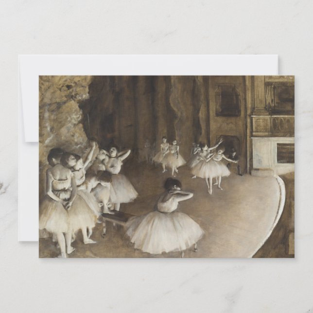 Carte Répétition De Ballet Sur La Scène Edgar Degas (Devant)
