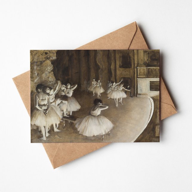 Carte Répétition de ballet sur scène | Edgar Degas (Créateur téléchargé)