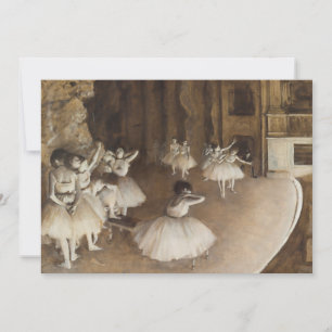 Carte Répétition de ballet sur scène   Edgar Degas