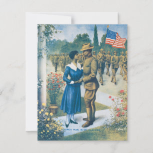 Carte Réplique de l'homme Vintage couleur WWI n'est pas 