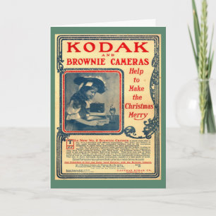 Carte Réplique d'image Vintage, Kodak Brownie, annonce p
