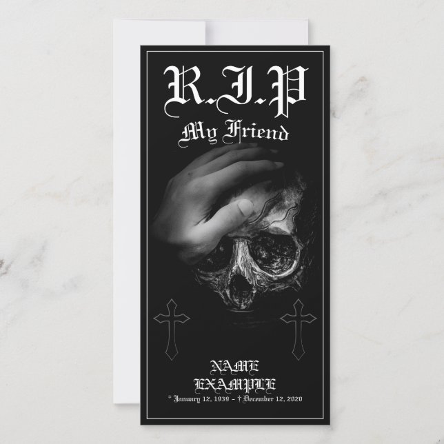 Carte Repose en Paix mon Ami (Devant)