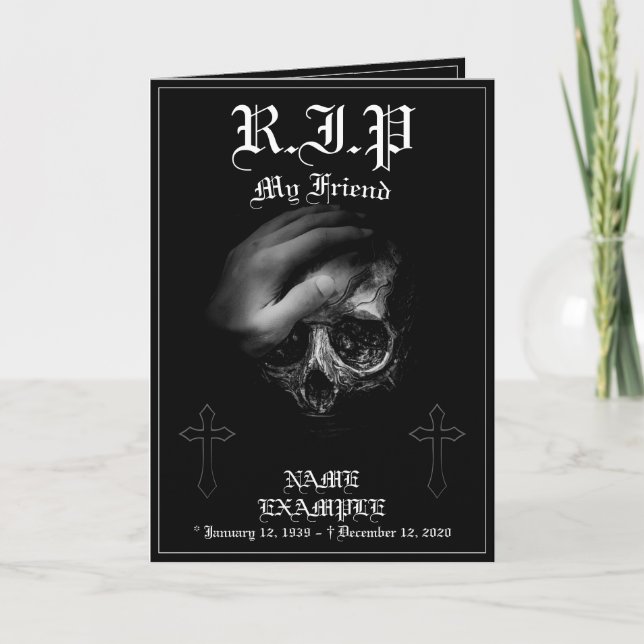 Carte Repose en paix, mon ami (Devant)