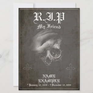 Carte Repose en paix mon ami - vintage